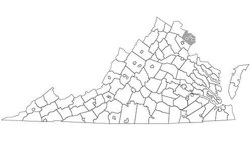 Virginia Map with Ready Region 7 Highlighted - Capital Area