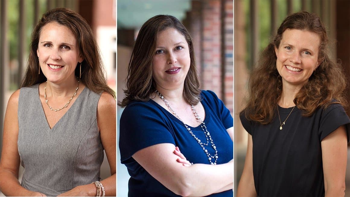 Photo of three professors at University of Virginia